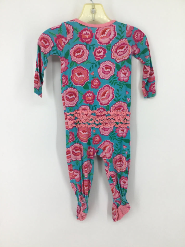 Ruffle Butts Child Size 3-6 Months Pink Sleepers