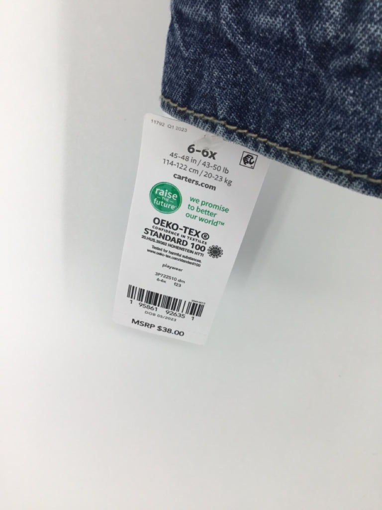 Carter's Child Size 6 Blue Solid Jacket - boys