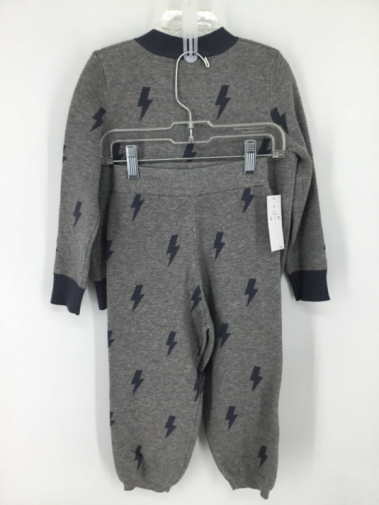 Grayson Mini Child Size 3 Gray Print Outfit - boys