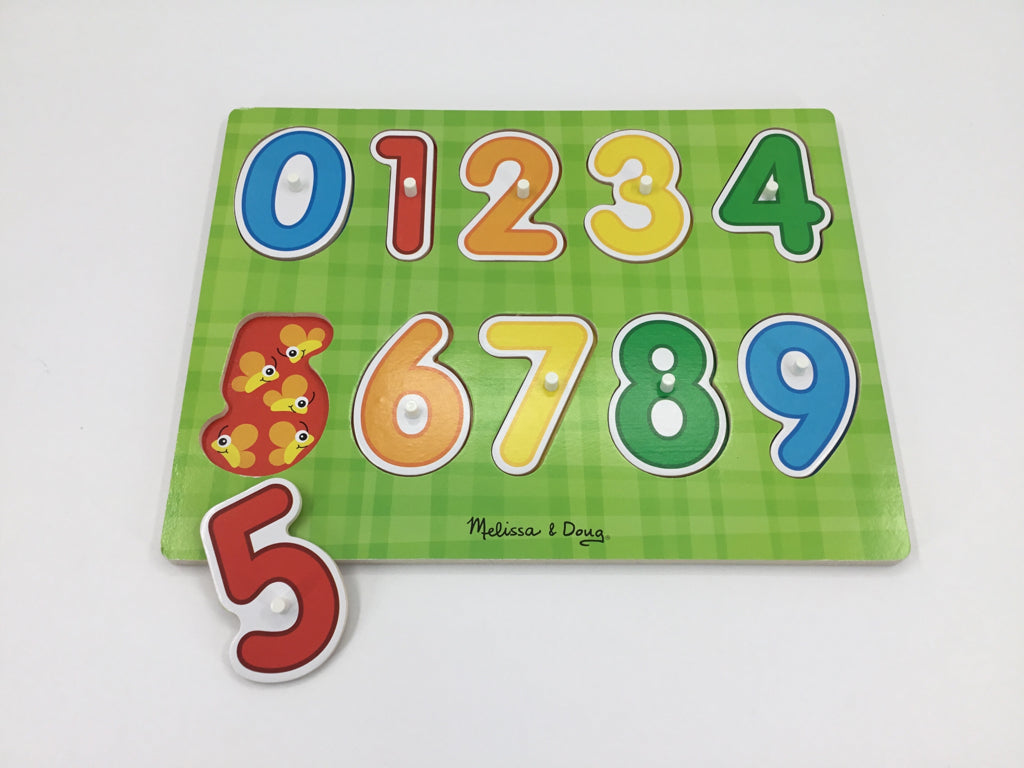 Melissa & Doug Lift & See 123 Peg Puzzle