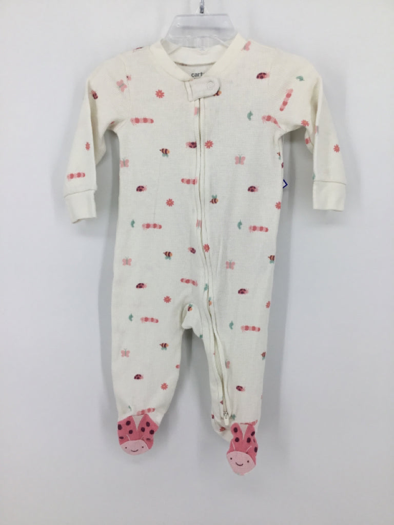 Just One You Made by Carters Child Size 9 Months White Sleepers
