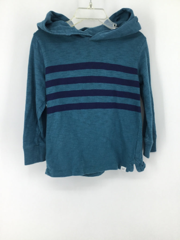 Baby Gap Child Size 3 Teal Stripe Shirt - boys