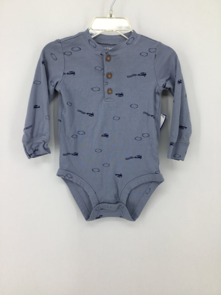 Carter's Child Size 18 Months Blue Onesie