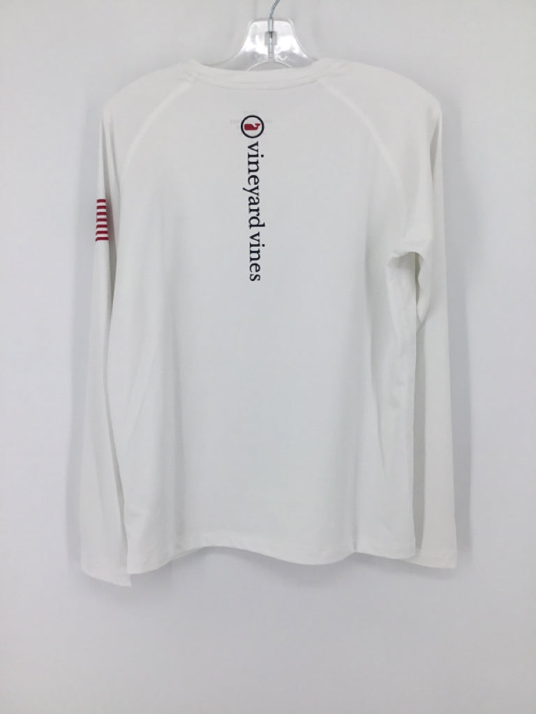 vineyard vines Child Size 8 White screen printed T-shirt - boys