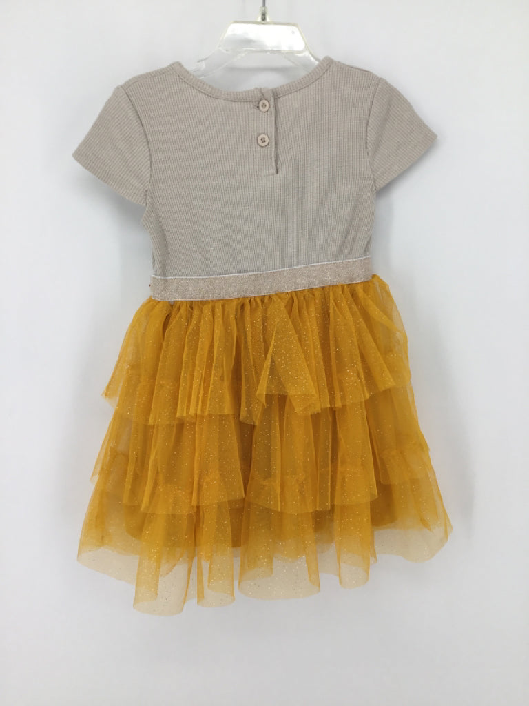 Little Lass Child Size 3 Tan Dress - girls