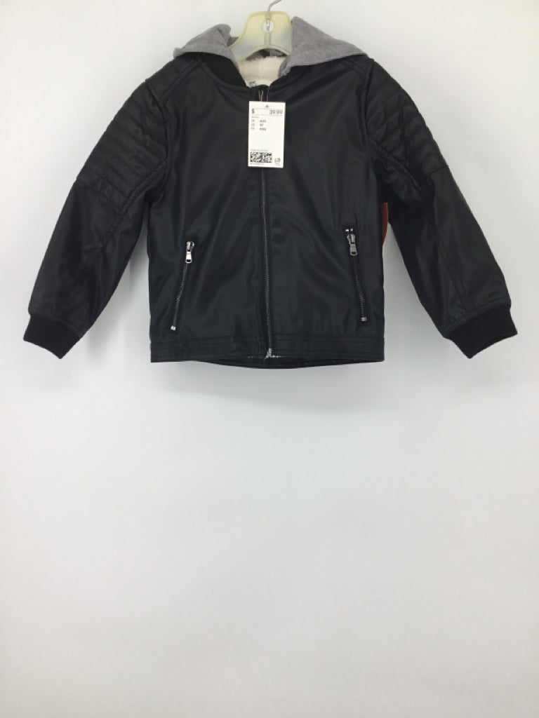 H & M Child Size 5 Black Solid Jacket - boys