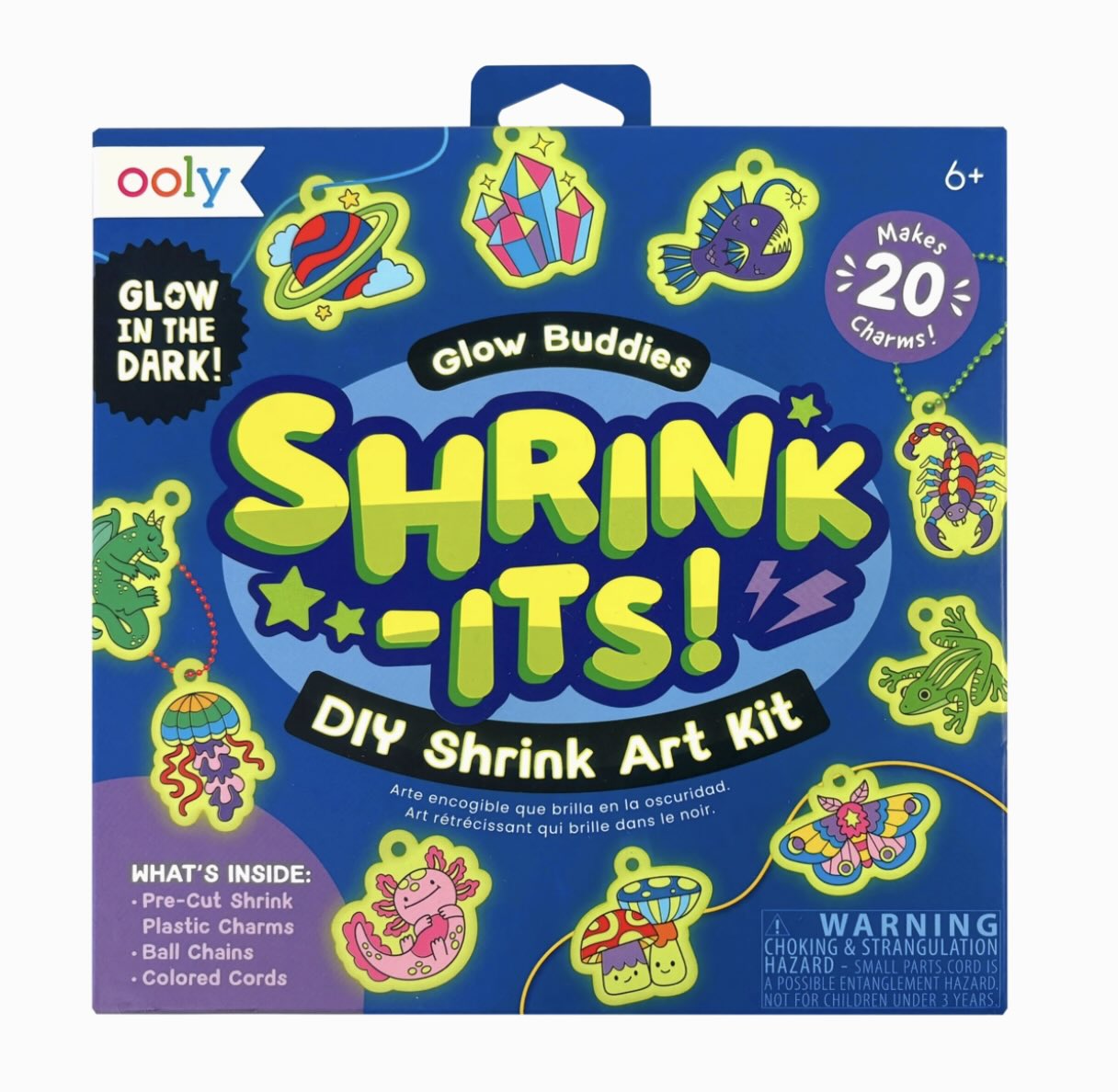 Ooly - Shrink-Its! D.I.Y. Skrink Art Kit (Glow Buddies)
