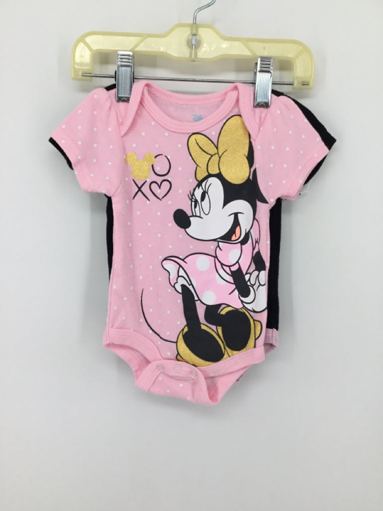 Disney Child Size 0-3 Months Pink Onesie