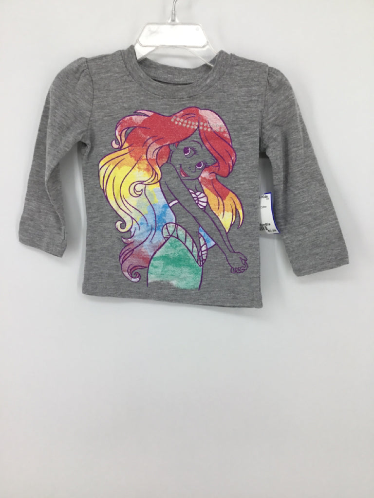 Disney Child Size 12 Months Gray T-shirt - girls