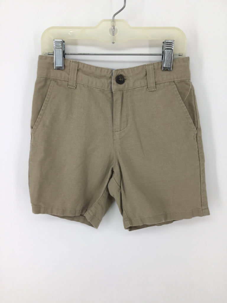 Janie and Jack Child Size 5 Tan Solid Shorts - boys
