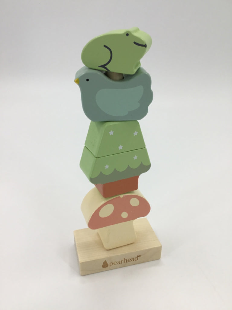 Pearhead Woodland Wooden Stacking Toy