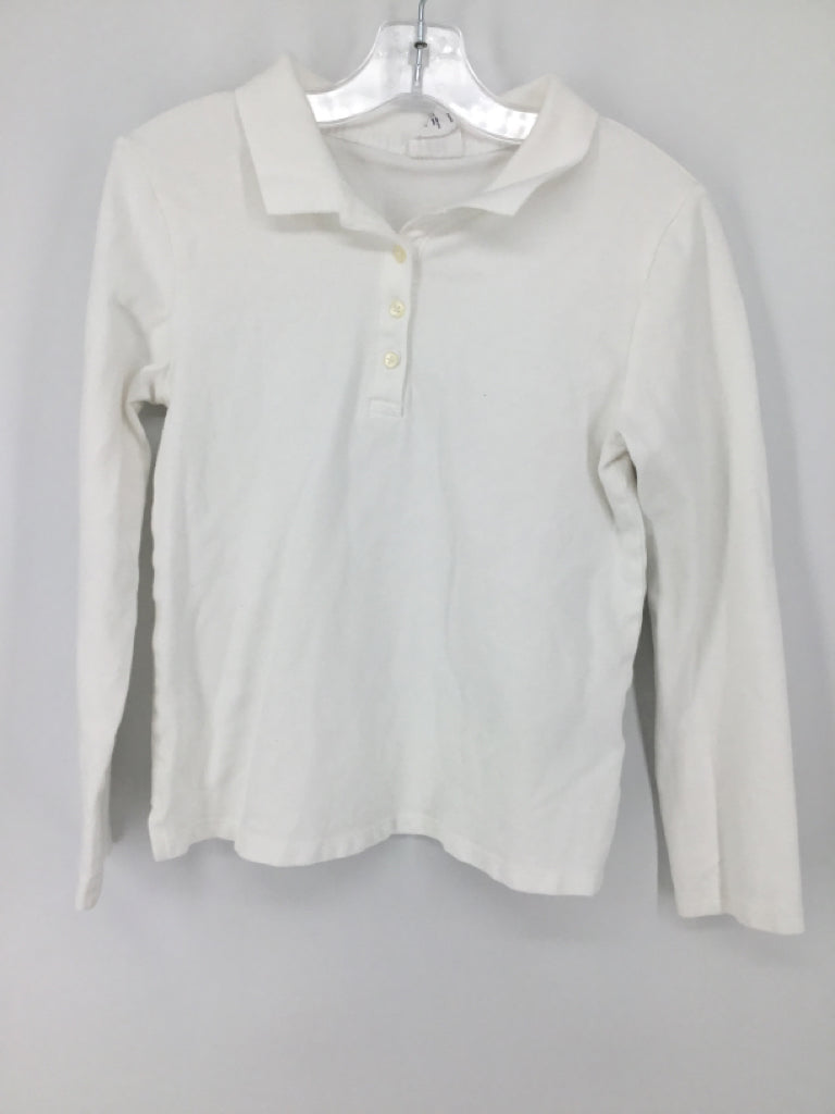 Gap Kids Child Size 10 White Solid Shirt - boys