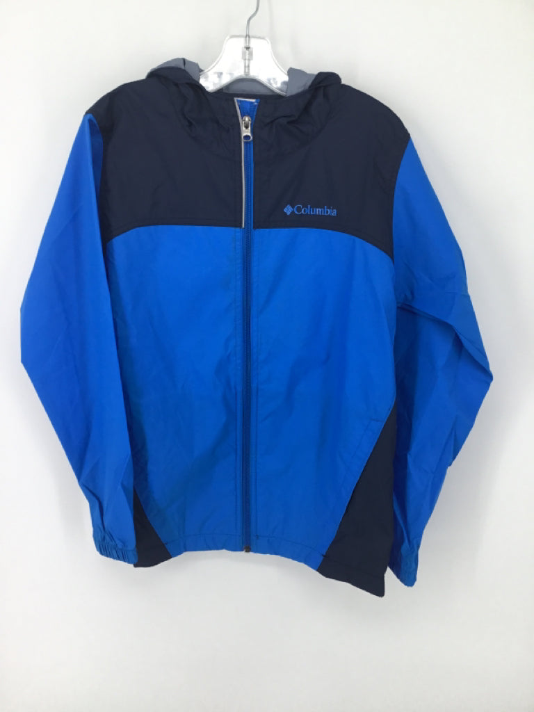 Columbia Child Size 10 Blue Solid Raincoat - boys