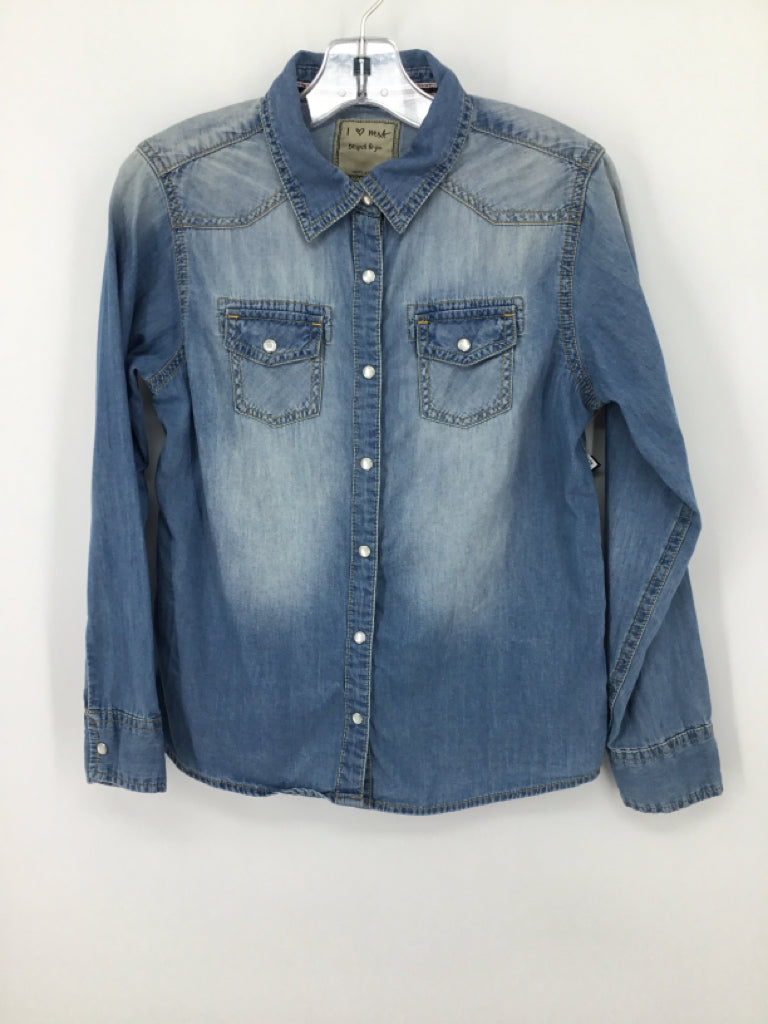 Next Child Size 10 Blue Shirt - girls