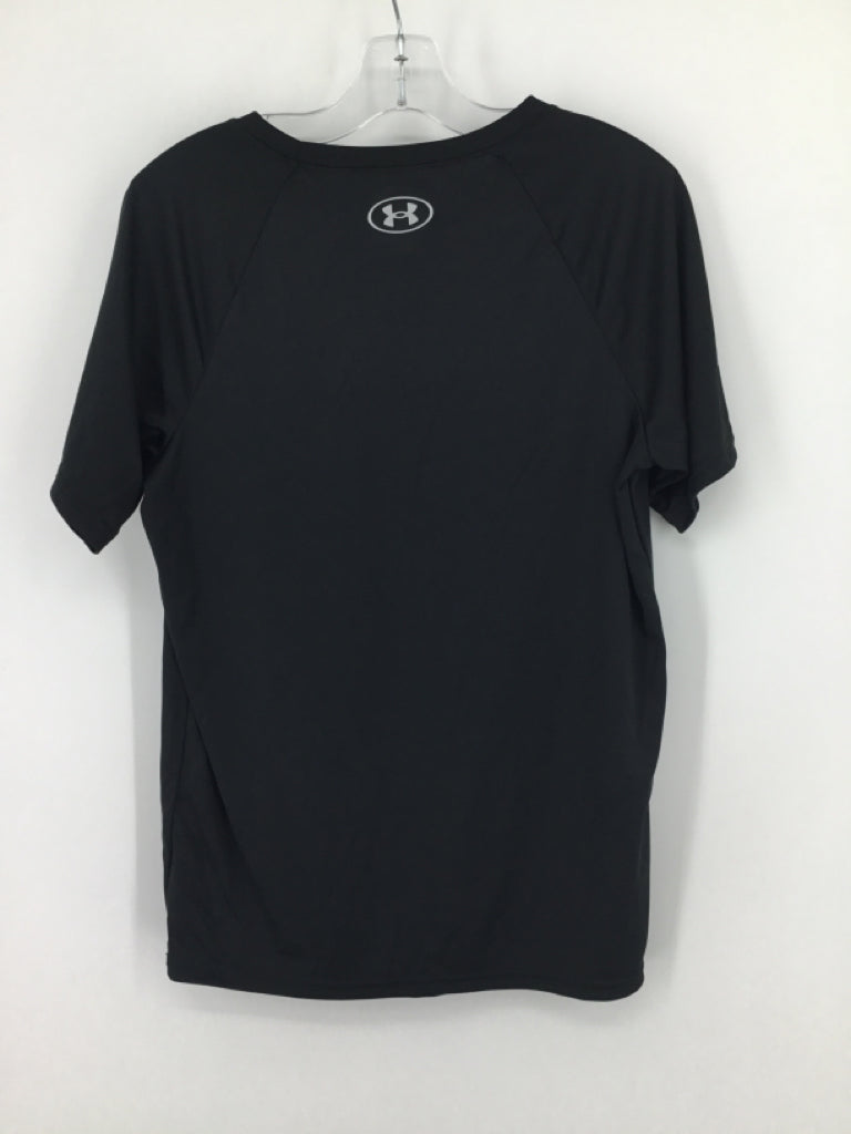 Under Armour Child Size 10 Black screen printed T-shirt - boys
