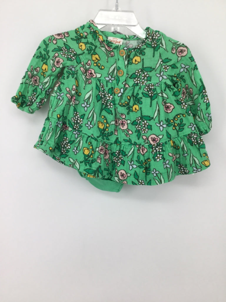 Cat & Jack Child Size 3-6 Months Green Dress - girls