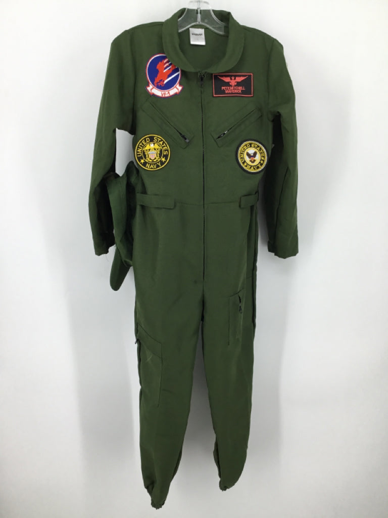 brandless Child Size 10 Green Maverick Halloween Costume