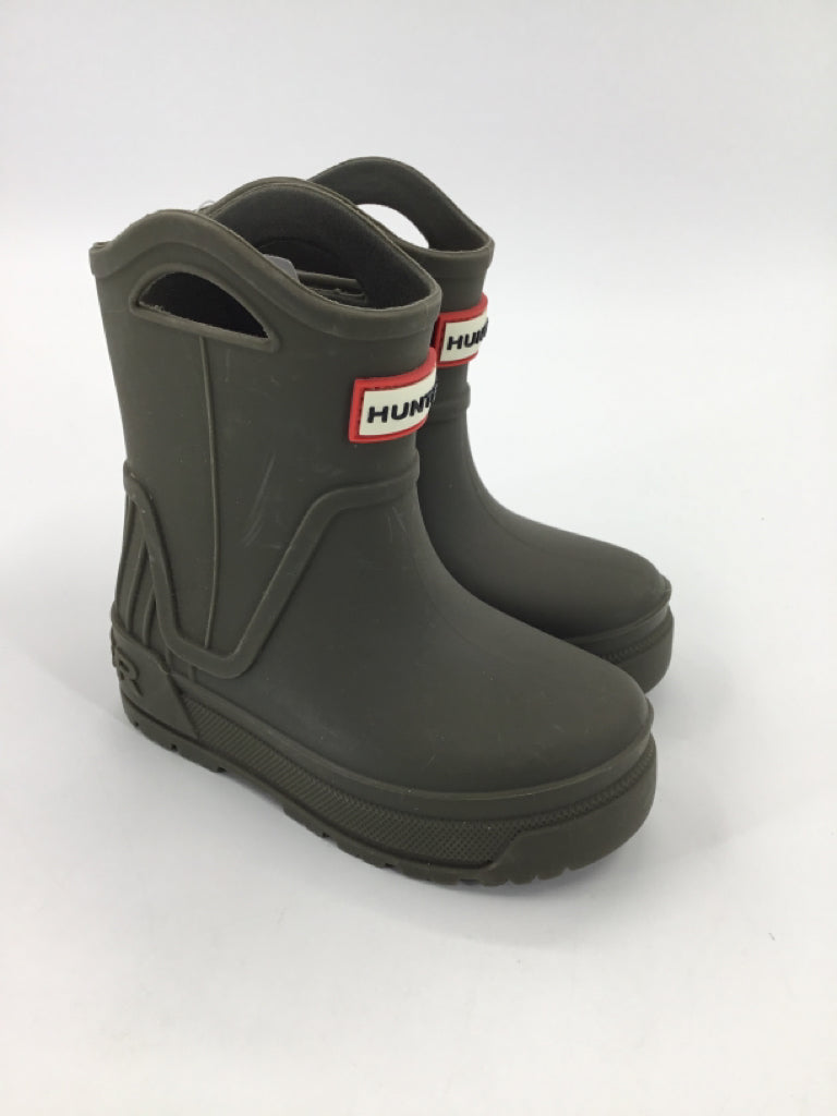 Hunter Child Size 8 Toddler Gray Rain/Snow Boots