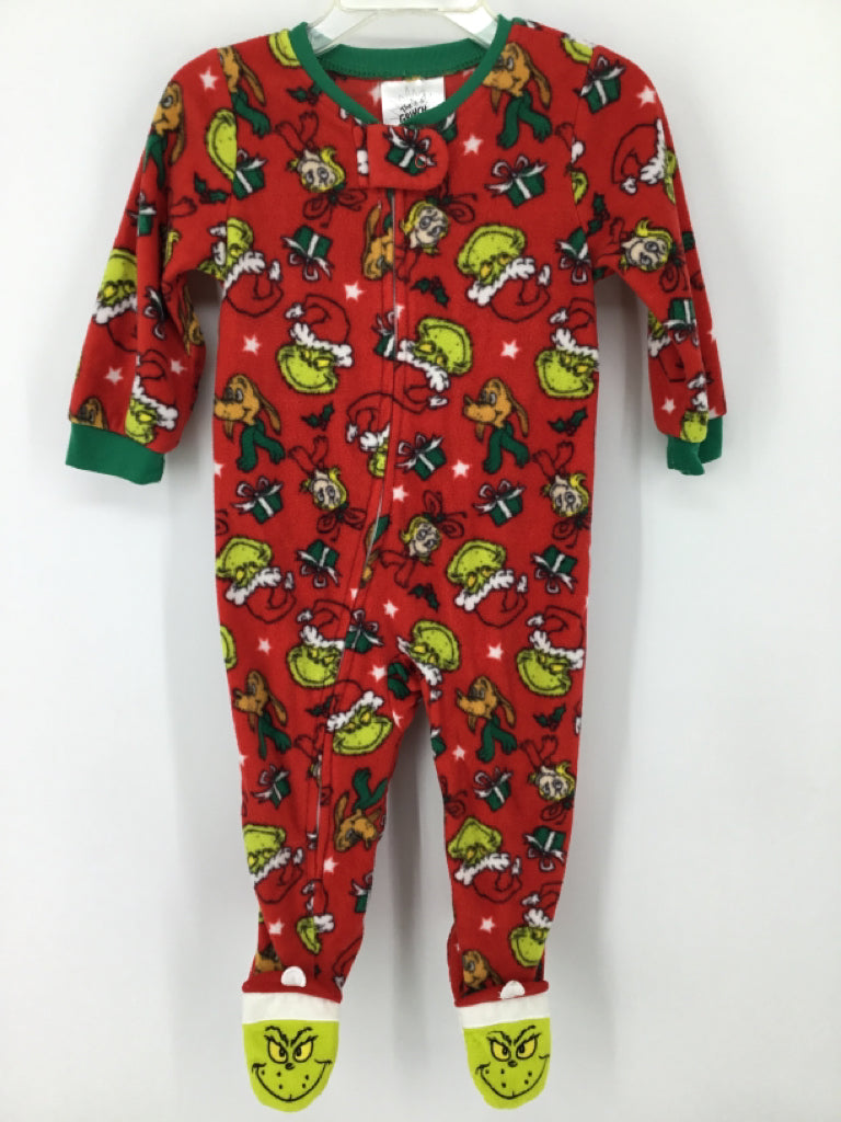 The Grinch Child Size 12 Months Red Christmas Sleeper