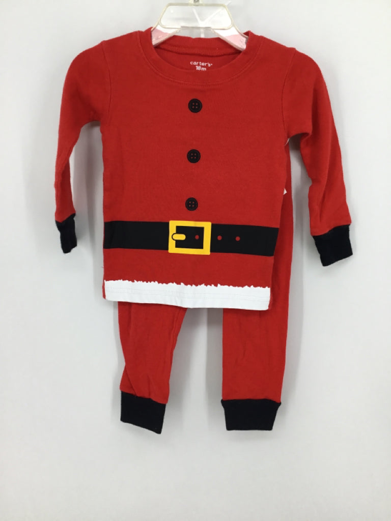 Carter's Child Size 1 Month Red Christmas Pajamas