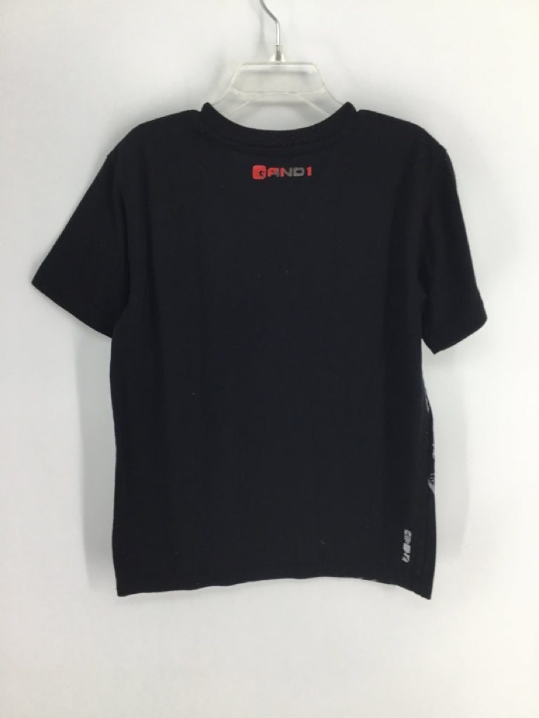 AND1 Child Size 6 Black screen printed T-shirt - boys