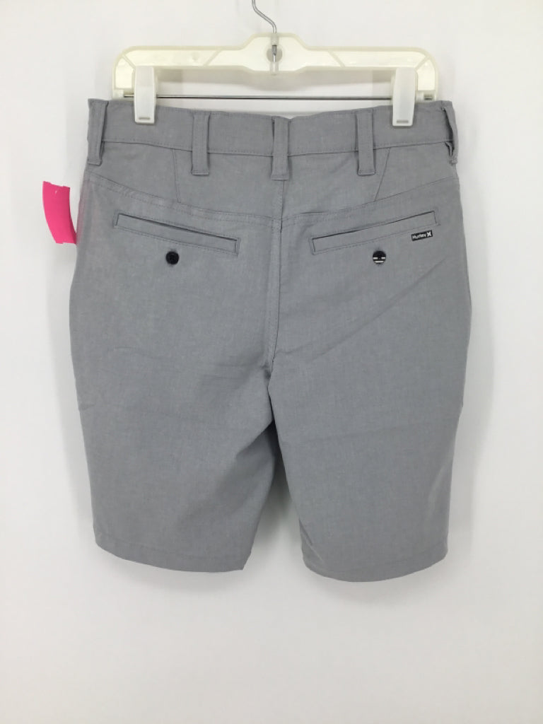 Hurley Child Size 10 Gray Solid Shorts - boys