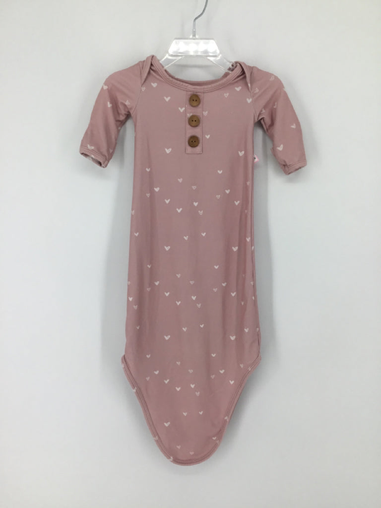 Caden Lane Child Size 0-3 Months Pink Sleepers
