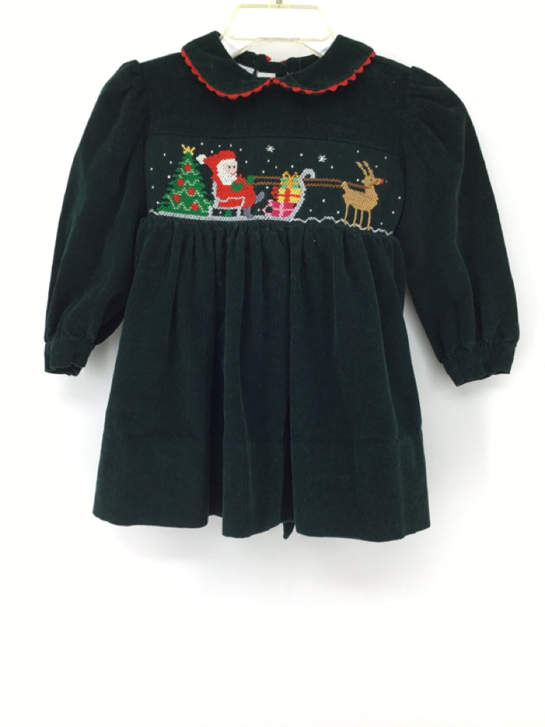 Vive La Fete Child Size 12 Months Green Christmas Dress