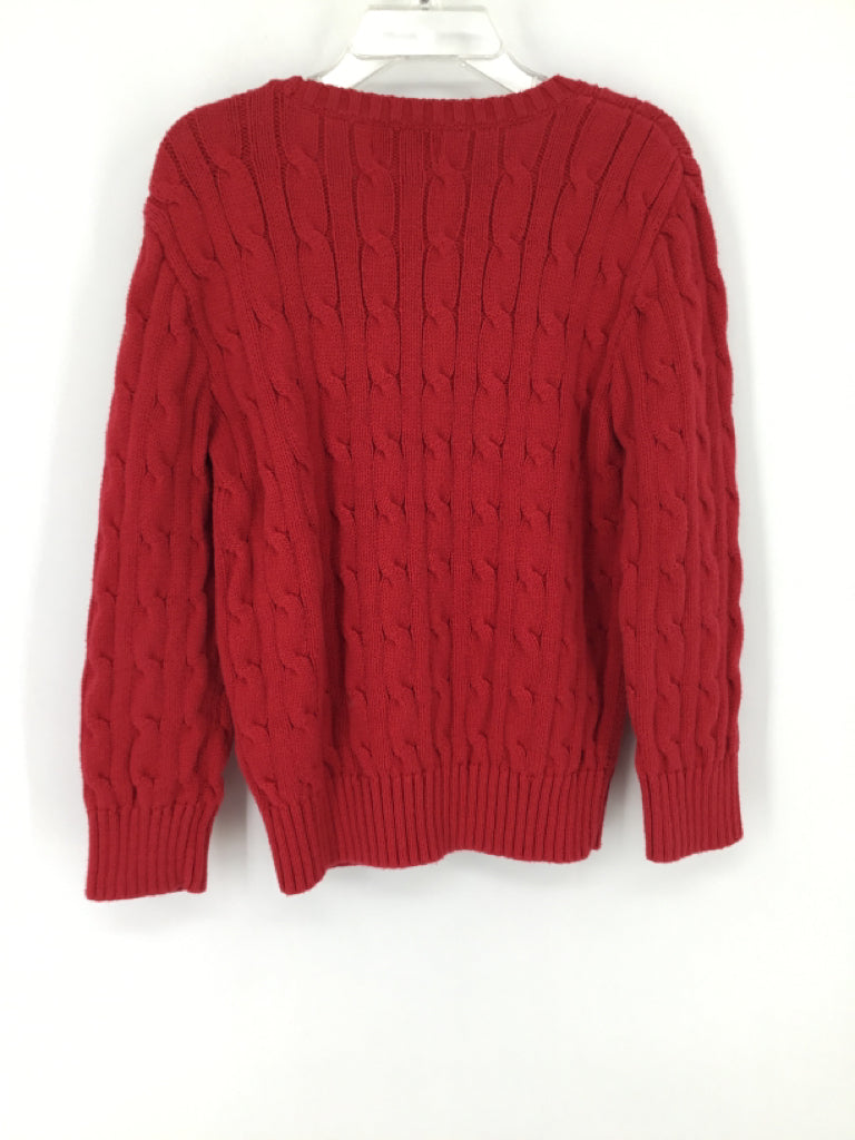 Ralph Lauren Child Size 5 Red Solid Sweater - boys
