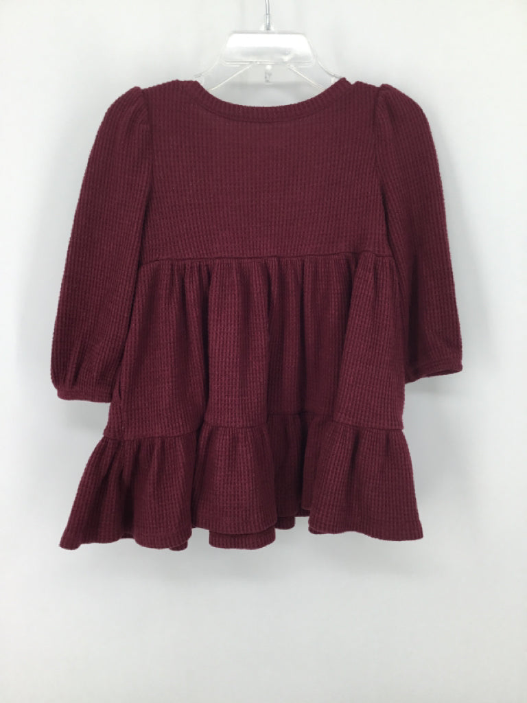 Cat & Jack Child Size 18 Months Burgundy Dress - girls