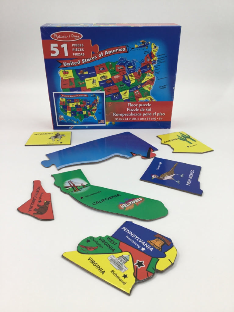 Melissa & Doug United States of America Floor Puzzle