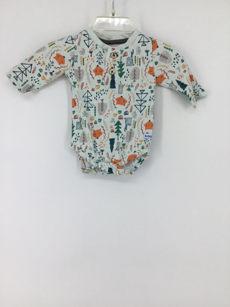 Rugged Butts Child Size 0-3 Months Multi-Color Onesie