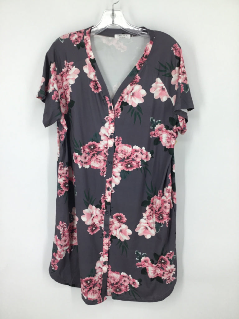 Ekouaer Size L Poly Blend Nursing Apparel