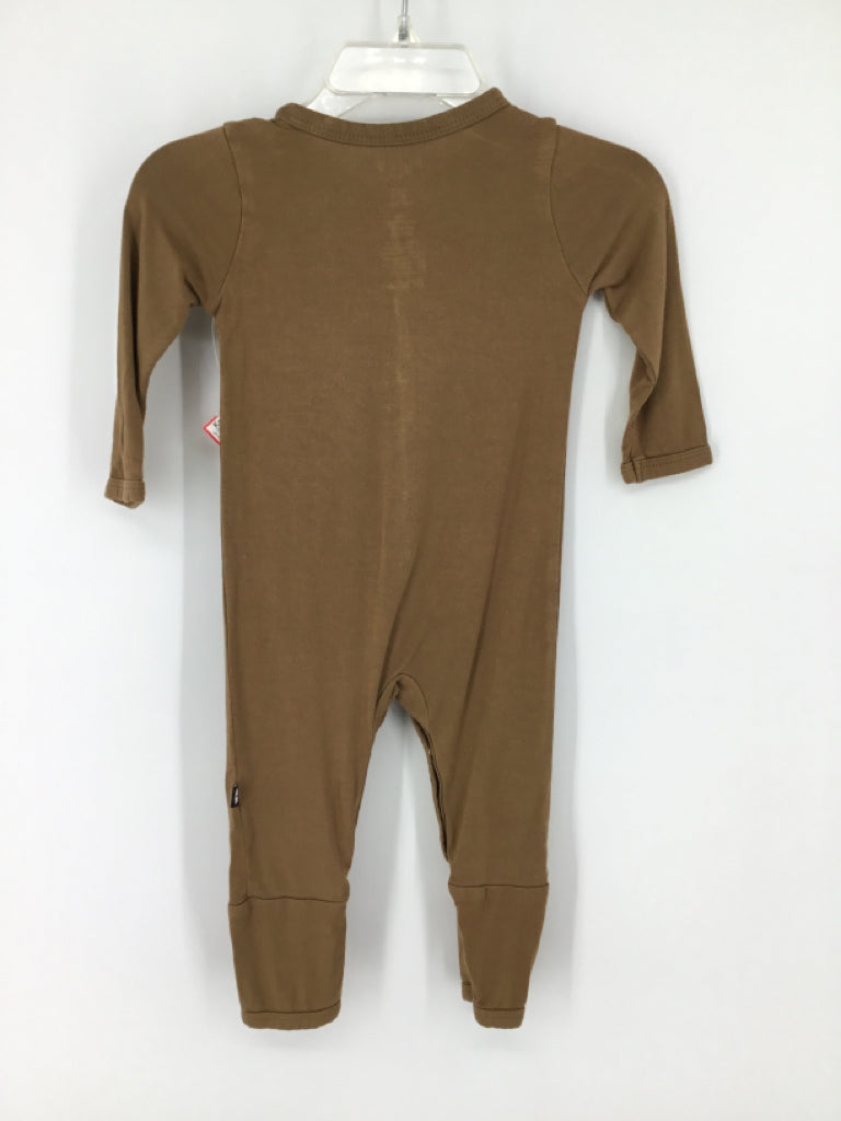 Kyte Child Size 3-6 Months Tan Solid Pajamas - boys
