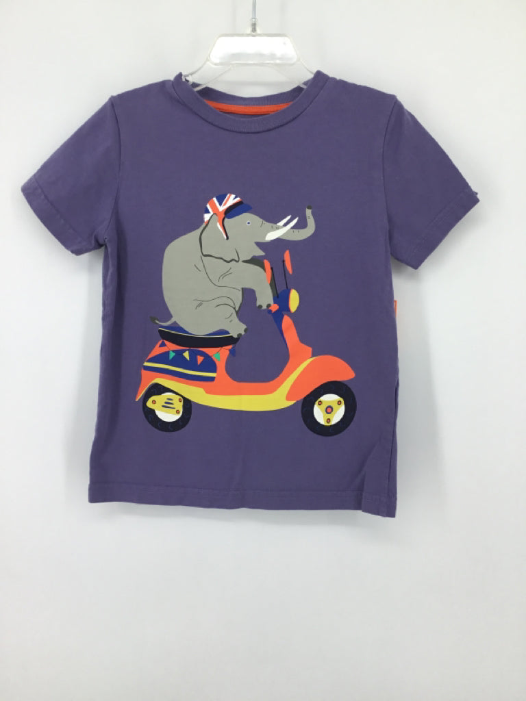 Mini Boden Child Size 3 Blue screen printed T-shirt - boys
