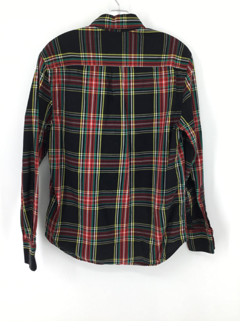 Crewcuts Child Size 12 Black Plaid Shirt - boys