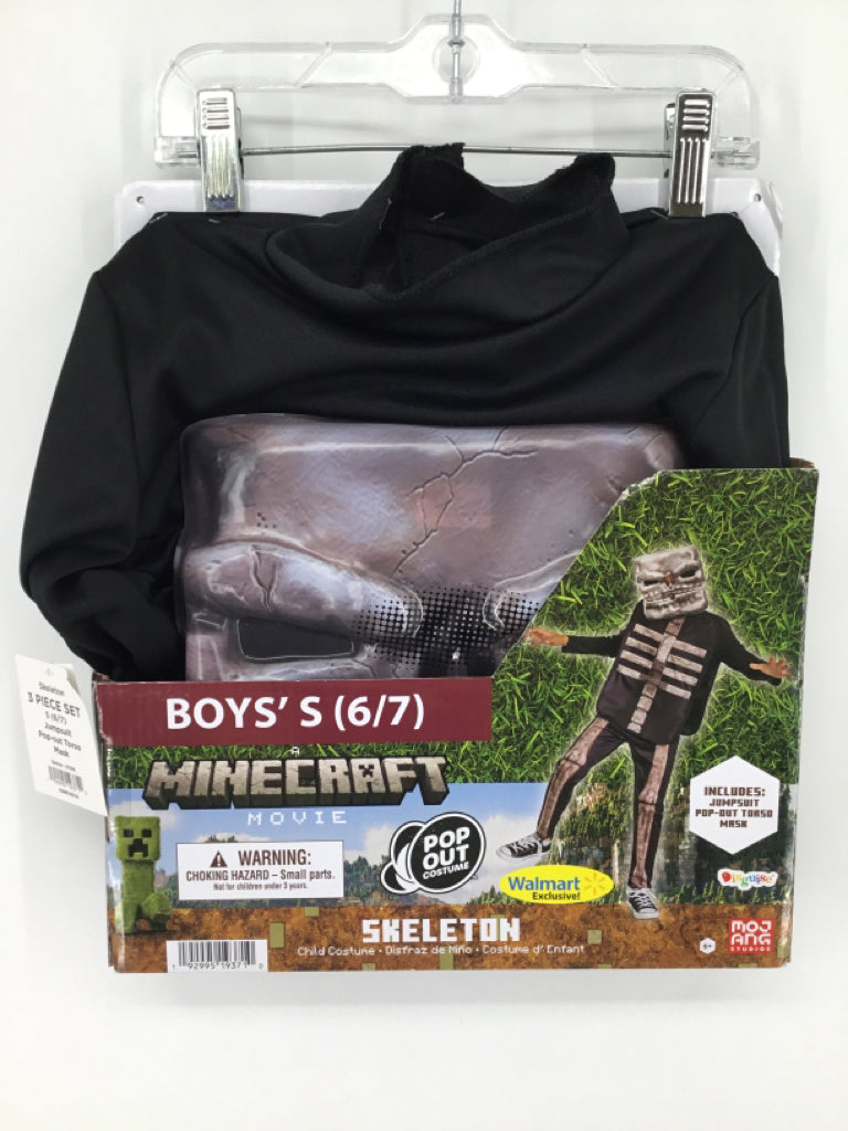 Disguise Child Size 6 Black Minecraft Skeleton Halloween Costume