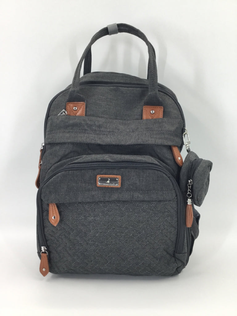 BabbleRoo Gray Diaper Bag