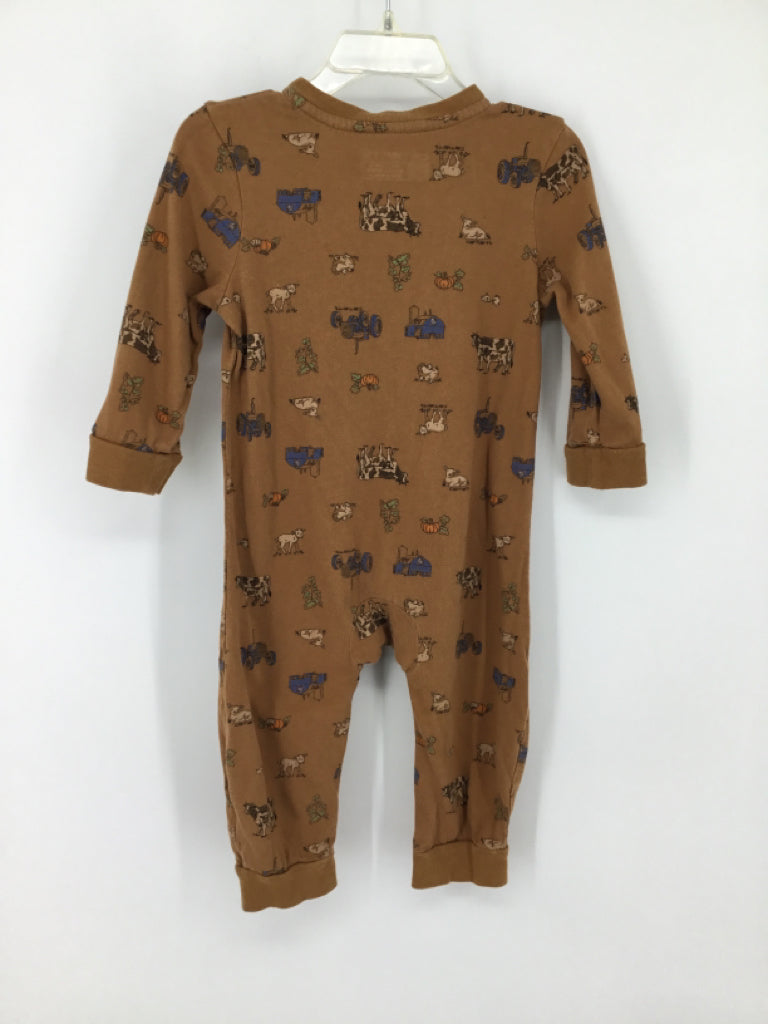 Carhartt Child Size 12 Months Brown Print Outfit - boys