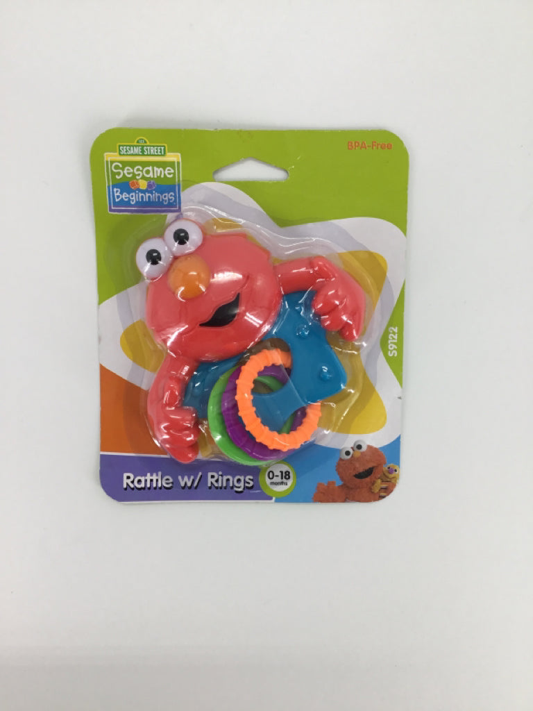 Sesame Street Elmo Rattle with rings
