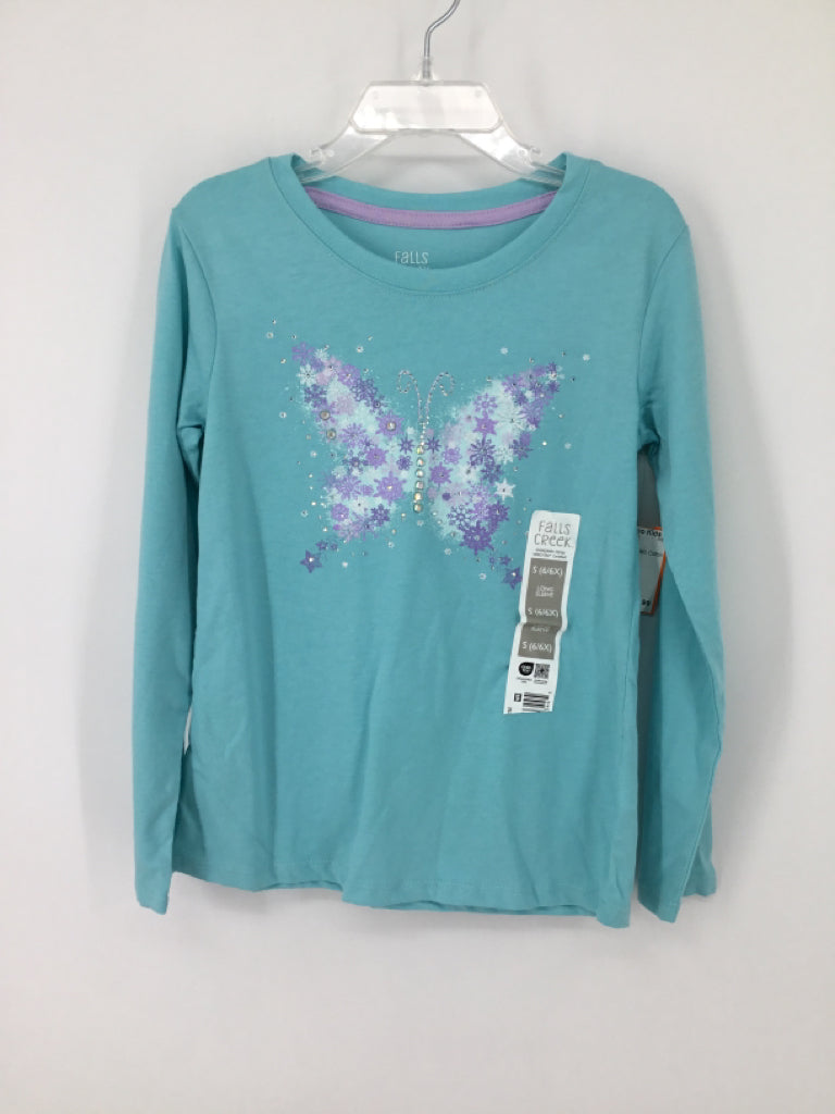 Falls Creek Kids Child Size 6 Blue T-shirt - girls