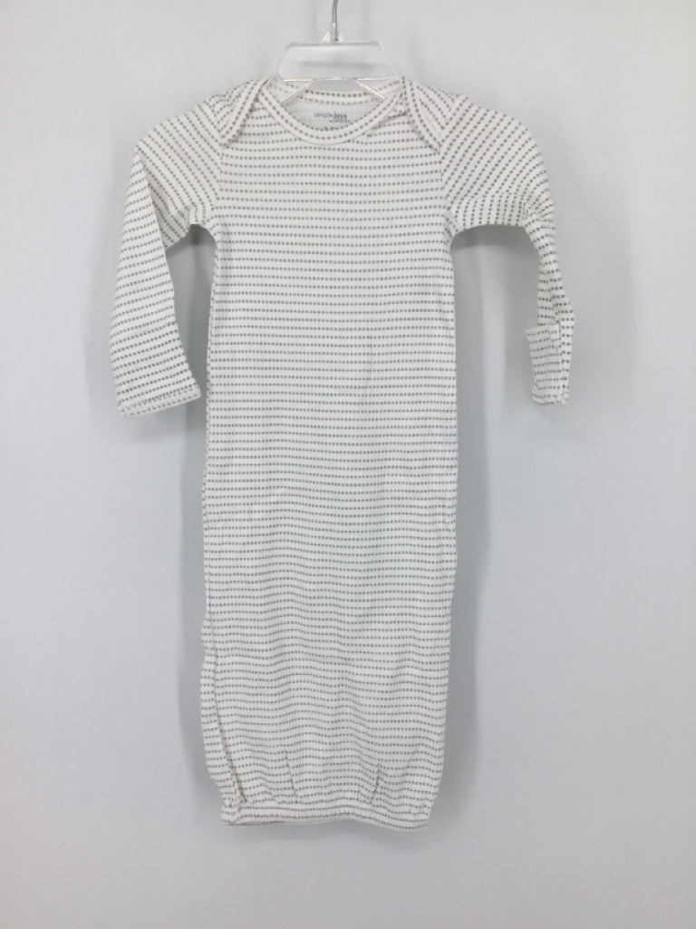 Simple Joys made by Carters Child Size 0-3 Months White Sleepers