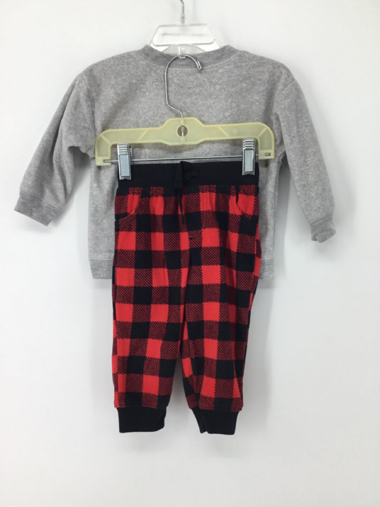 Just One You Made by Carters Child Size 9 Months Gray Christmas Outfit