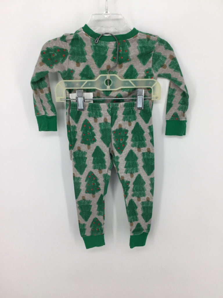 Carter's Child Size 18 Months Green Christmas Pajamas