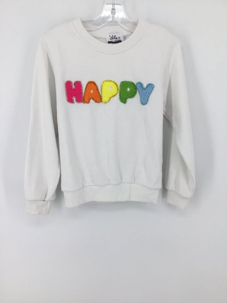 Lola & the Boys Child Size 8 White Sweatshirt - girls