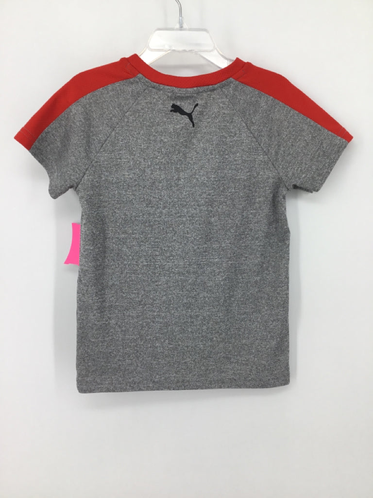 Puma Child Size 4 Gray screen printed T-shirt - boys