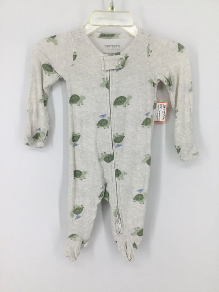 Just One You Made by Carters Child Size Newborn Green Sleepers