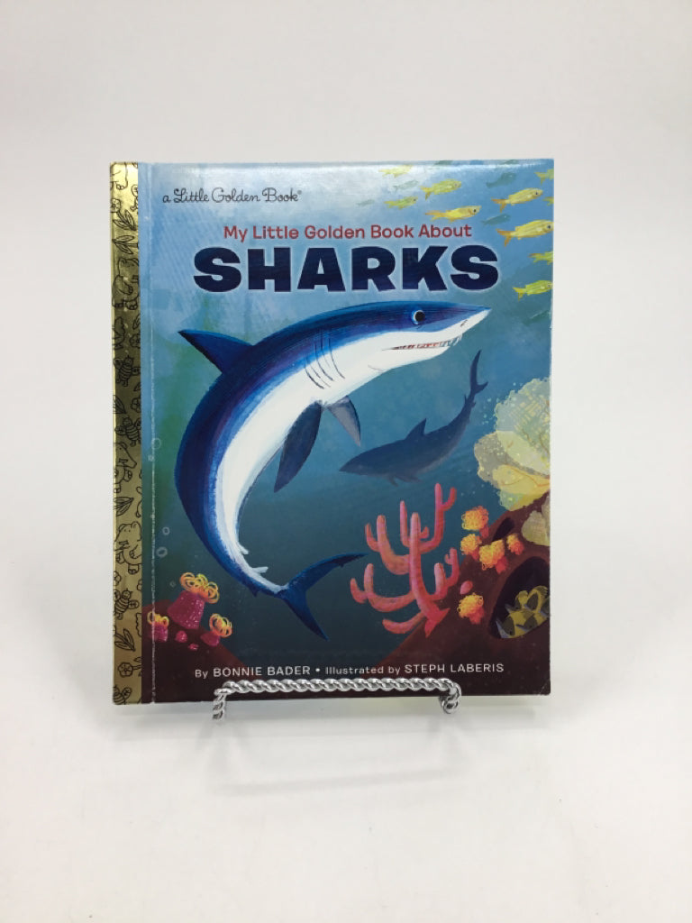 Golden Books My Little Golden Bood About Sharks Hardcover Book