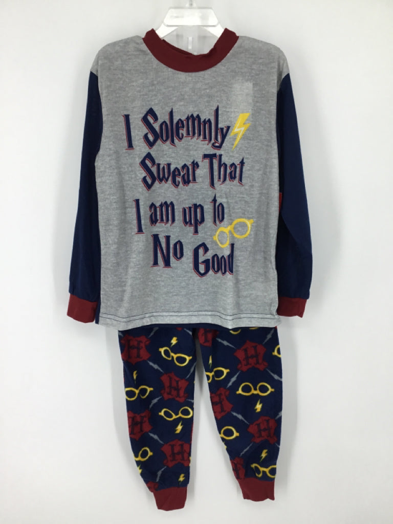 Harry Potter Child Size 5 Navy Character Pajamas - boys