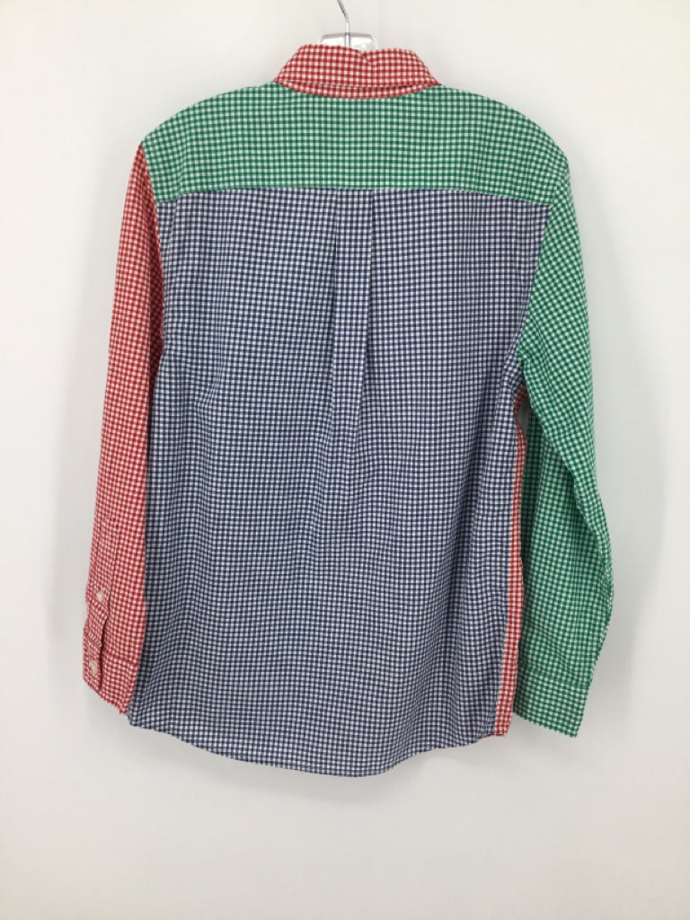vineyard vines Child Size 8 Multi-Color Gingham Shirt - boys
